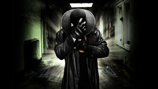 Man black coat hat gun - andrew stevovich free wallpaper