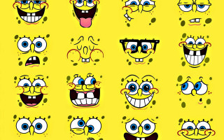 Cartoon faces smiling expressions popart - different expression free wallpaper