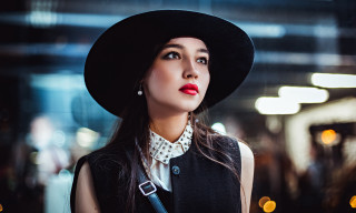Elina karimova fashion black hat - a red lipstick free wallpaper