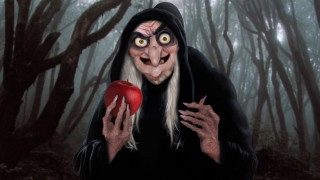 Creepy man apple forest foggy - evil free wallpaper