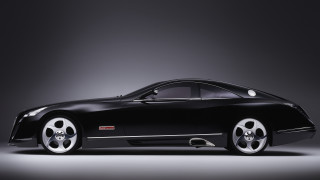 Black sports car studio gray - luxury free wallpaper