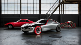 Garage car motorcycle staircase fence - bold shape free wallpaper