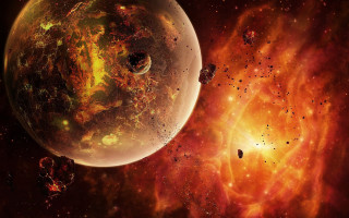 Space star astronaut moon galaxy - a large star free wallpaper