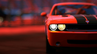 Red car black stripe headlights - a black stripe free wallpaper