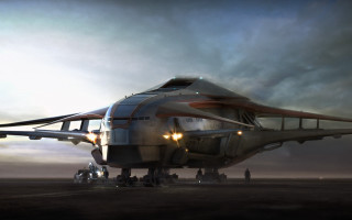 Large airplane runway night military - top of a runway free wallpaper