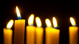 Lit candles gothic blurry depth - free light wallpaper