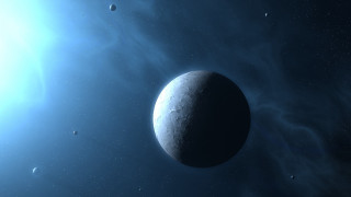 Planet background blue sky stars - a planet free wallpaper