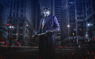 Joker city night fireworks man - firework free wallpaper