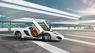 White sports car open doors 5 - its door free wallpaper