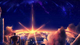 City night stars aurora fireworks - a sky full free wallpaper for desktop