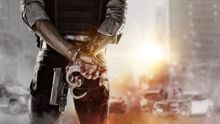 Man holding gun street city - the street free wallpaper