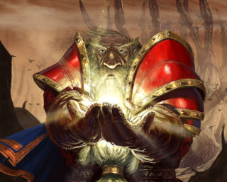 Wizard beard holding beard painting - alex horley free wallpaper