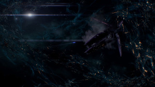 Spacecraft dark sky bright light - a space ship free wallpaper