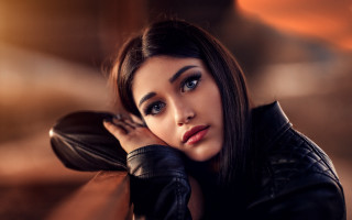 Elina karimova black leather jacket - a black leather jacket free wallpaper