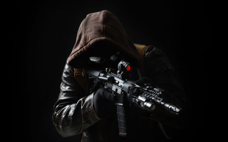 Man hooded jacket gun camera - jacket holding free wallpaper