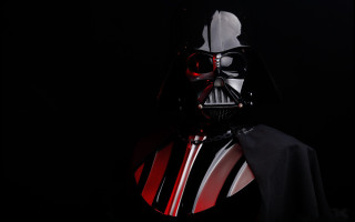 Darth vader mask red stripe - free dark wallpaper