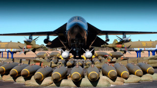 Jet bombs airport puzzle military - a large jet free wallpaper