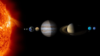 Solar system eight planets red - a solar system free wallpaper