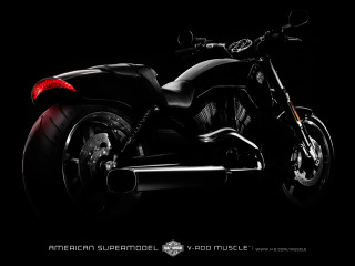 Motorcycle dark red light side - american realism free wallpaper