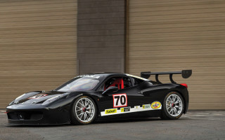 Black sports car number70 garage - body free wallpaper for desktop