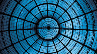 Circular glass reflection symmetry sky - alesso baldovinetti free wallpaper for desktop
