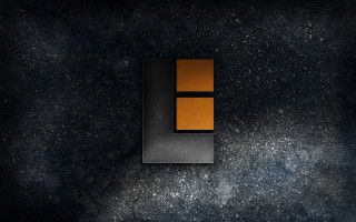 Black orange wall square minimalism - square free wallpaper for desktop