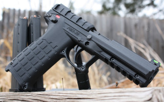 Gun wooden table fence 3d - purism free wallpaper