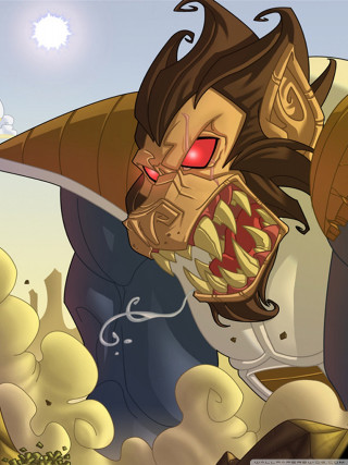 Cartoon character sword demon face 2 - league of legends free wallpaper for mobile