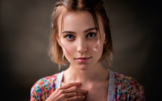 Woman floral dress bun blurry - dress free wallpaper