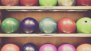 Bowling balls shelf florianne becker - a shelf free wallpaper