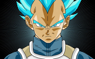 Cute gohan blue hair blue - shirt free wallpaper