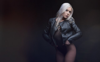 Andor basch fashion portrait leather - free neon wallpaper