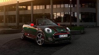 Green mini cooper futurism 3d - a.d.m. cooper free wallpaper