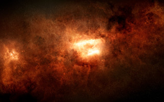 Large star cluster bright center 2 - large star cluster in the sky free wallpaper