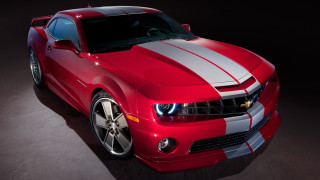 Chevrolet camaro red white spotlight - the hood and the hood free wallpaper