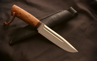 Knife wooden handle black cloth - a wooden handle free wallpaper