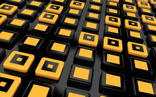 Black yellow squares abstract ambient - square free wallpaper for desktop
