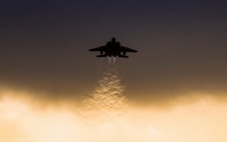 Jet flying cloudy sky jet - a jet free wallpaper