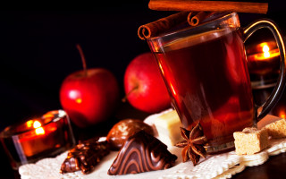 Tea cookies apples candles autumn - afewerk tekle free wallpaper
