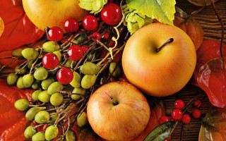 Harvest fall vibrant fruits vegetables - apple free wallpaper