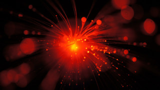 Red black burst light microscopic - chiharu shiota free wallpaper