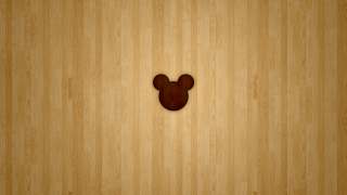 Wooden wall mickey mouse cutout - a mickey mouse free wallpaper