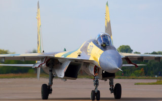 Jet fighter runway trees clouds - top of an airport runway free wallpaper