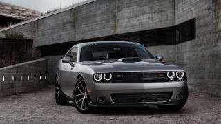 Silver dodge car concrete neoclassicism - a concrete wall behind free wallpaper