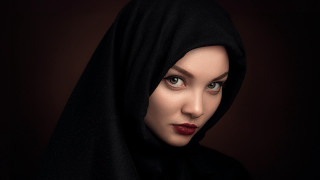 Elina karimova portrait black veil - elina karimova free wallpaper for desktop
