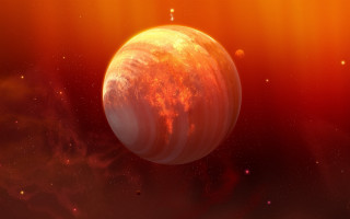 Red planet orange background star - a red planet free wallpaper