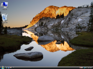 Mountain lake reflection rockwall videoart - a reflection of the mountain free wallpaper