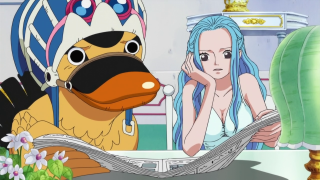 Woman blue hair ducky face - canon free wallpaper