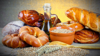 Bread oil spoon food fire - other food free wallpaper