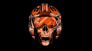Skull helmet space art vector - dan mumford free wallpaper